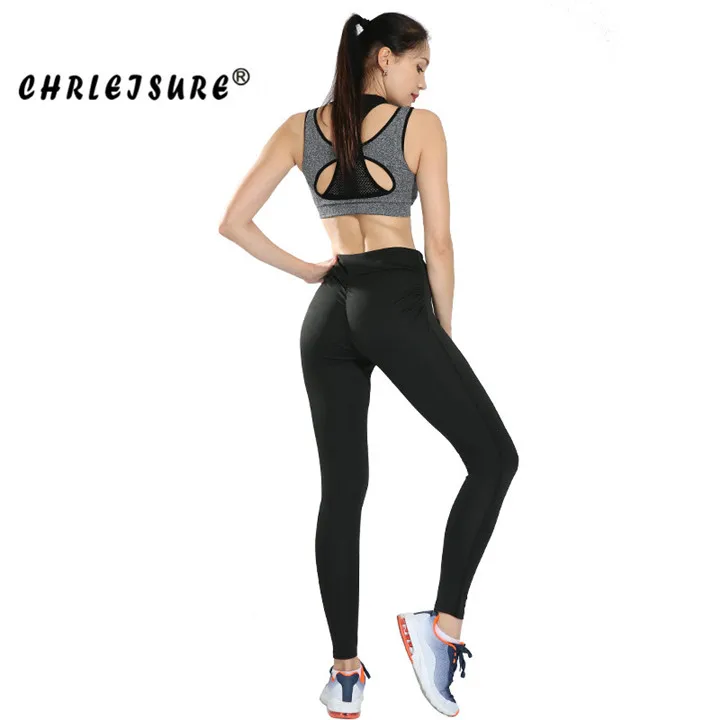 CHRLEISURE сексуальные женские леггинсы с высокой талией однотонные европейские и американские стильные мягкие дышащие брюки хип-Леггинсы для женщин