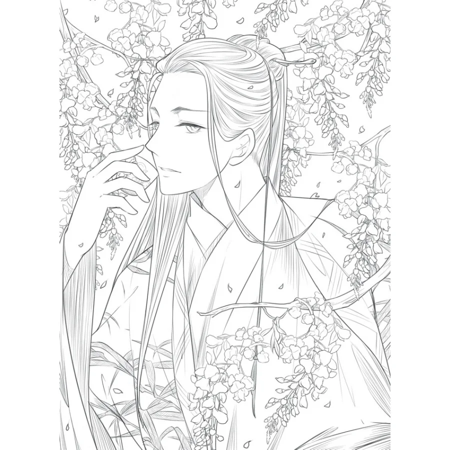 Китайская книжка-раскраска учебник для рисования скетчей древняя книга красоты