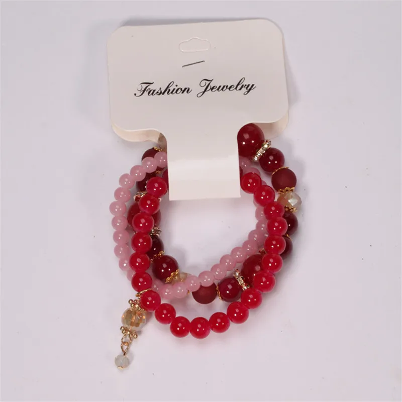 

Bohemian Multi Color Glass Cute Eye Beaded Bracelets For Female Charm Elasticity Gold Color Bracelet Wedding Jewelry Sieraden