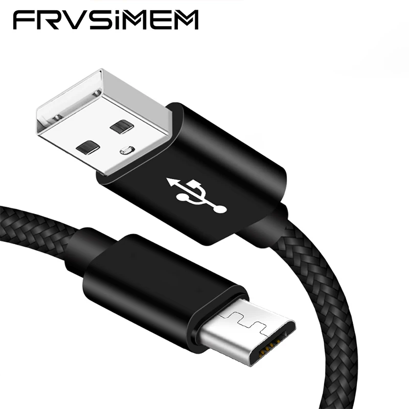 Frvsimem Micro USB кабель 2A 2.1A Быстрая зарядка usb для samsung Galaxy huawei Xiaomi данных 1 м 2