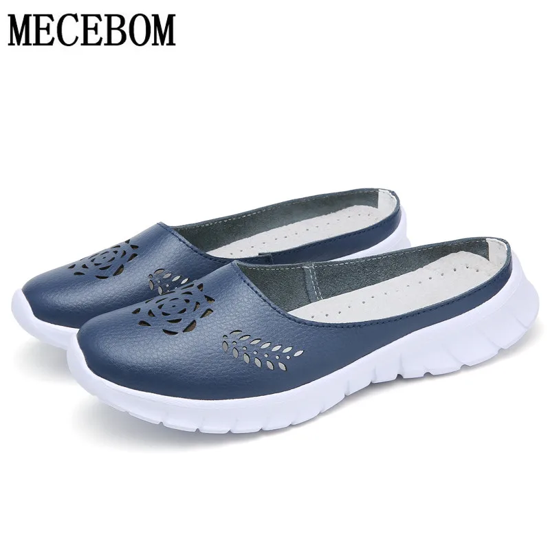 Сланцы женские из натурального спилка балетки на платформе плоская подошва