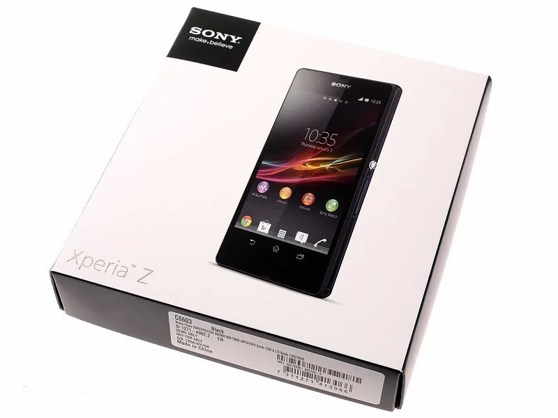 Мобильный телефон sony Z L36h C6602 C6603 3G и 4G LTE NFC 5," четырехъядерный Android 2G ram 16GB rom wifi gps