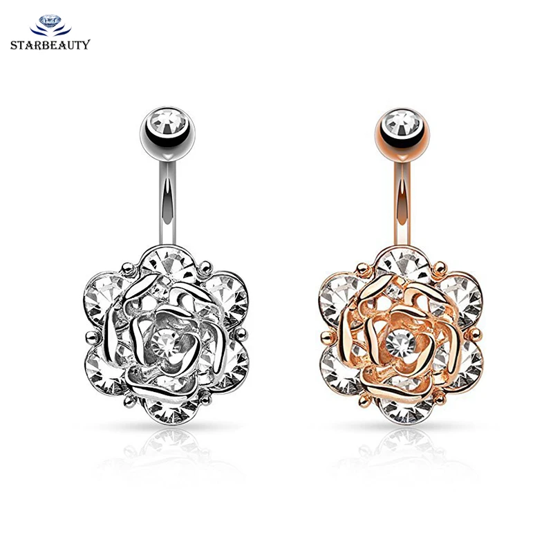 1 шт. Женский пирсинг для пупка 14 г|body piercing|belly buttonbelly button rings |