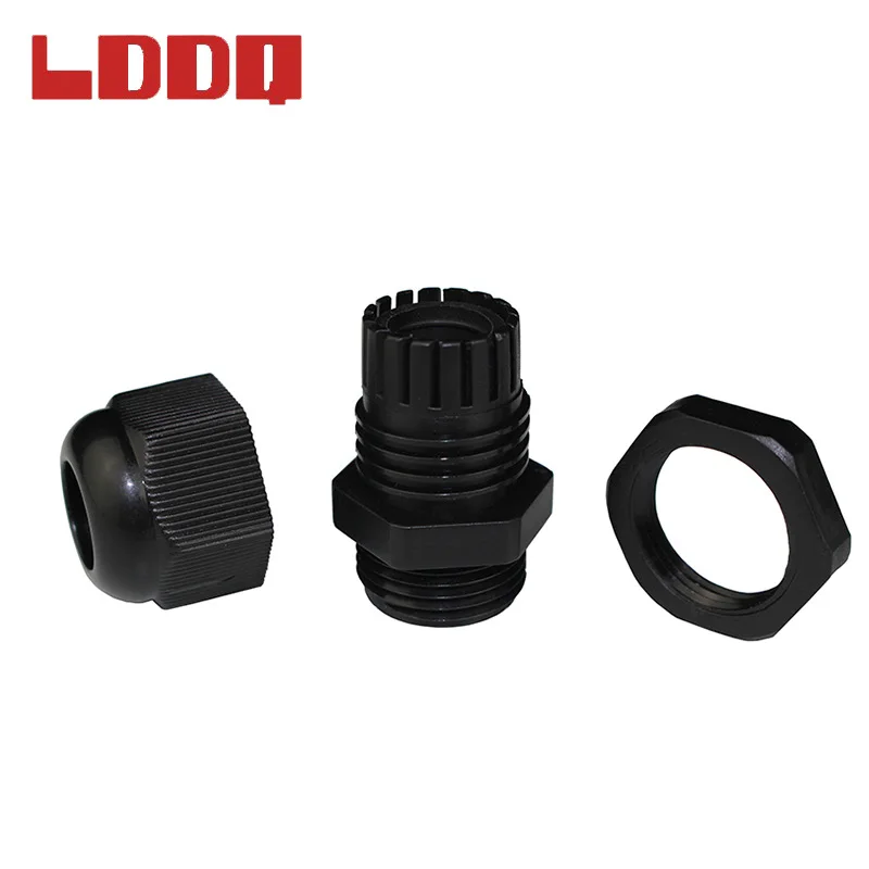 Ldq 100 шт нейлоновый пластиковый водонепроницаемый кабельный сальник PG11 для 5-10 мм