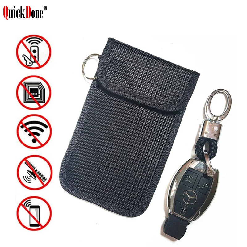 Faraday автомобильный чехол для ключей анти сканирующее кольцо сумка ID карты RFID