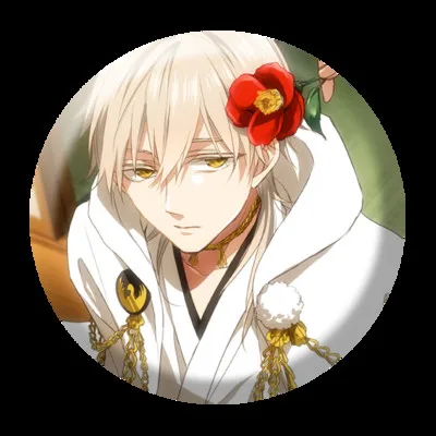 ZXFJXR 58 мм анимация Touken Ranbu Online Mikazuki Monoyoshi Sadamune Nakigitsune Yasusada значок подарок FNS брошь