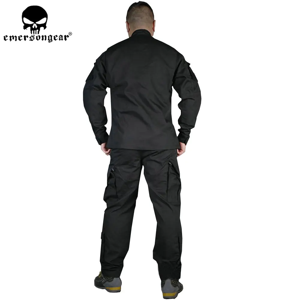 Emersongear армия BDU боевая униформа дикий открытый костюм и брюки черные Ghillie Костюмы
