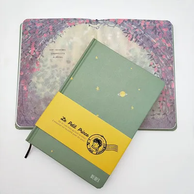 Little Prince Green Креативные милые цветные Страницы Дневник записные книжки bullet journal agenda School notebook милые офисные принадлежности канцелярские принадлежности - Цвет: Little Prince Green