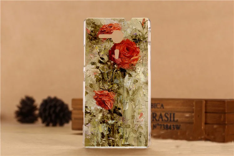 Лидер продаж и красивым цветочным принтом животных башни Дизайн чехол для Sony Xperia