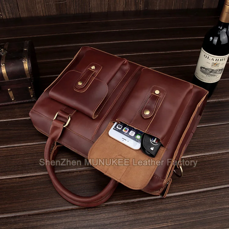 Модная мужская сумка через плечо из 100% натуральной кожи мессенджер кожаный