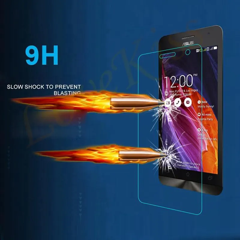 Взрывозащищенная 9H пленка для экрана из закаленного стекла для ASUS Zenfone Go ZB500KL ZB500KG 5,0 дюймов чехол Защитная пленка для экрана