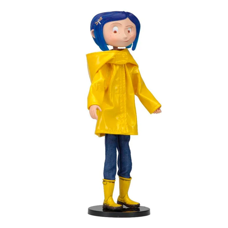 NECA детские игрушки Коралина и секретная дверь куклы фигурка 7 дюймов плащи версия