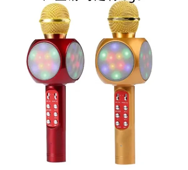 Mobile phone everyone K Ge Bao microphone Blue tooth singing bar with lamp God Michael Star song artifact 2 | Электроника