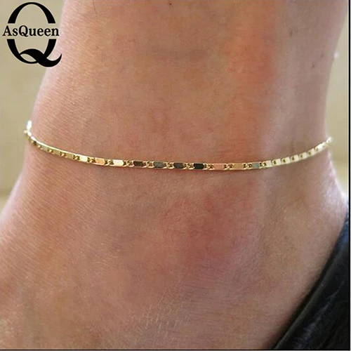 style1 gold Тонкий сексуальный браслет на лодыжку шевроль босиком сандалии ноги ювелирные изделия нога цепочка на ногу Pulsera Tobillo для женщин Halhal - Окраска металла: style1 gold