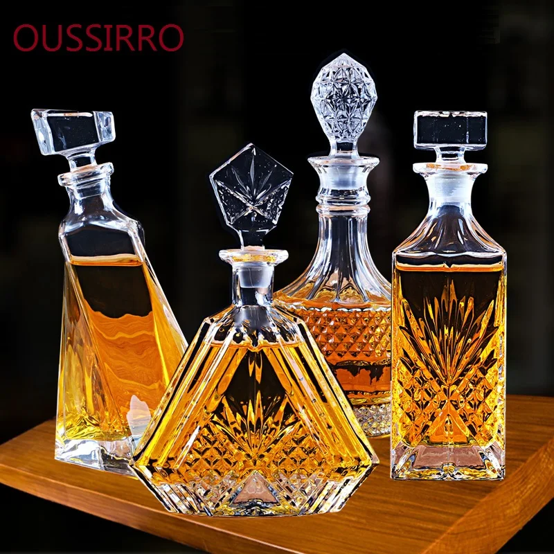 OUSSIRRO шлем виски Графин бутылка виски Хрустальное стекло Grande Bling Диаманте Vidro вино пиво контейнеры хорошие подарки