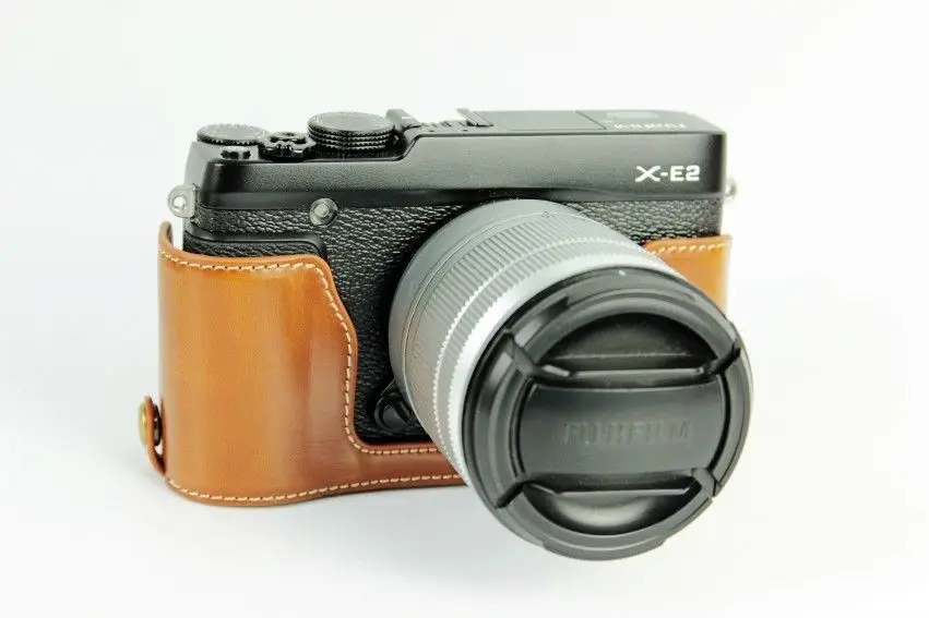 Новинка модель высокого качества коричневый Камера Сумка Кожа PU для Fuji X-E2 X-E1 xe2 XE1
