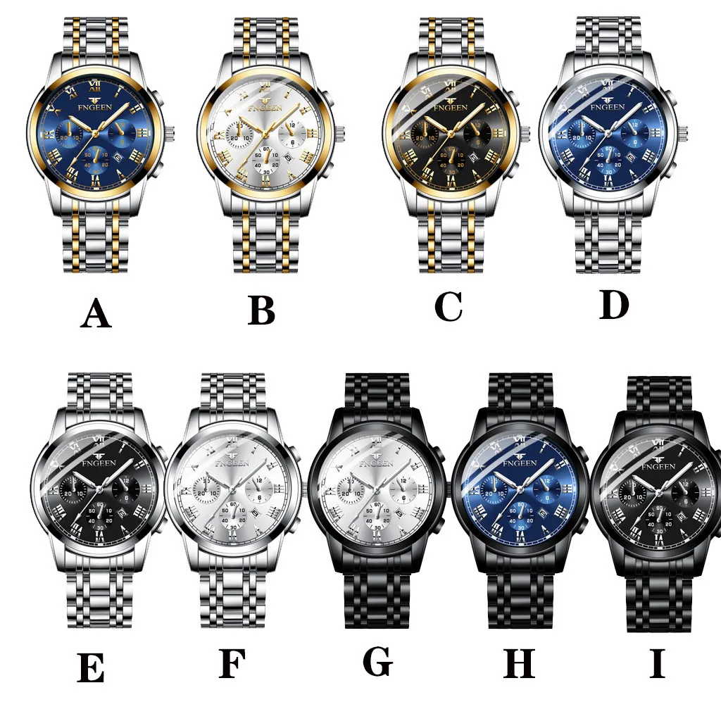 FNGEEN Watches Men Luxury Brand LIGE Chronograph Men Sports Watches Waterproof Full Steel Quartz Men's Watch Relogio Masculino