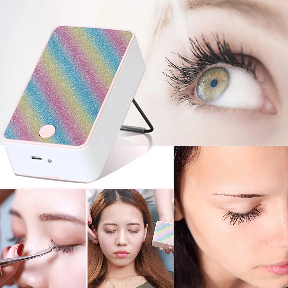 Air Conditioning Blower Eyelash Fan High Speed Makeup Quickly Dry Grafted Glue USB Charging Portable Low Noise Tool Extension | Красота и