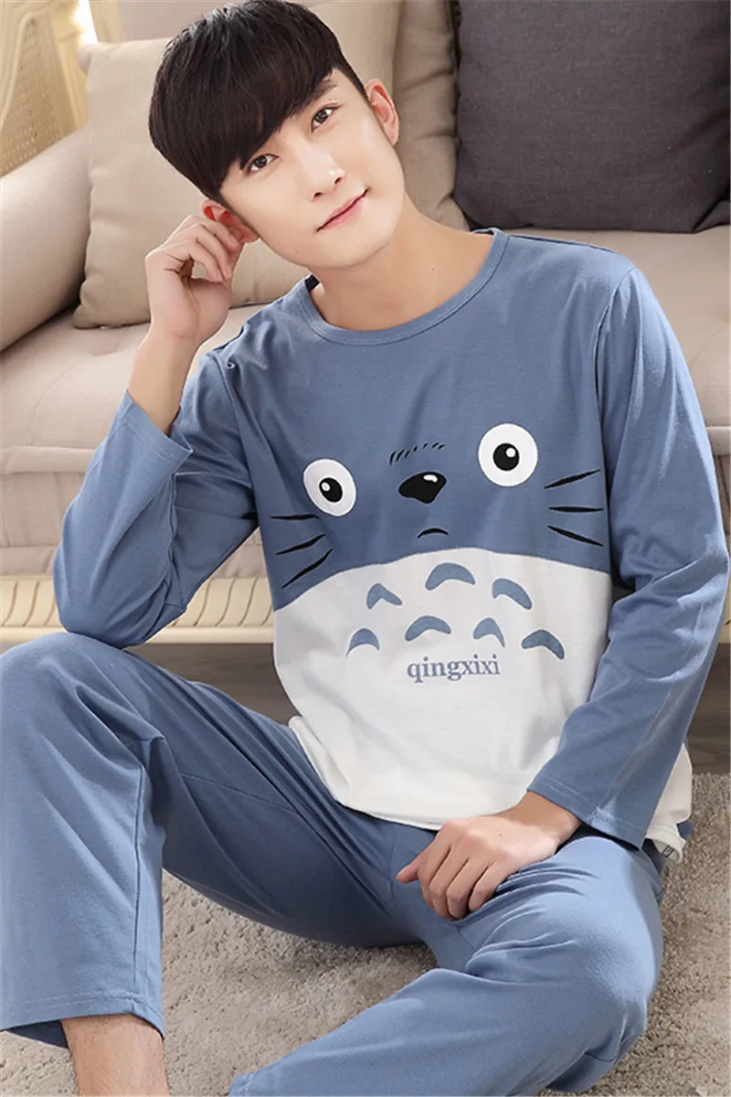 Местных Оленей 2016 Мужской Пижамы Мода Весна и Осень Мужчины Наборы Хлопка С