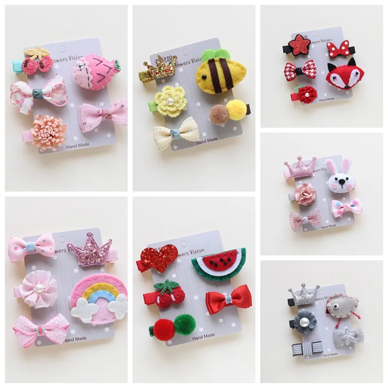 Милые банты для груминга домашних животных 5 шт./компл. заколки волос собак щенков