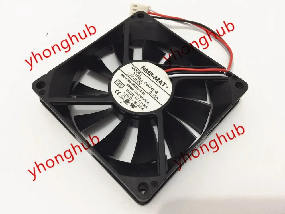 NMB MAT 3106KL 04W B39 C50 DC 12V 0.16A 3 жильный 80X80X15mm Сервер вентилятор охлаждения|square fan|server