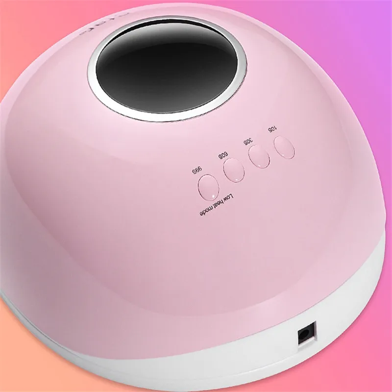 Светодиодная УФ-лампа для сушки ногтей Stars маникюра 72 Вт умный ЖК-дисплей всех
