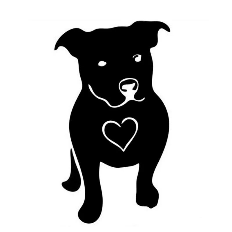 15*9 см LOVE A BULL питбуль бульдог светоотражающая Автомобильная наклейка s
