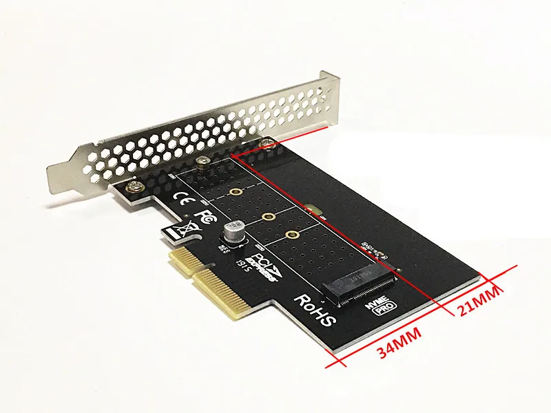 New M2.PCIe SSD adapter M.2 NVME PCIe to M2 PCI e converter NVME/M2 M Key express x4 x8 x16 Card | Компьютеры и офис