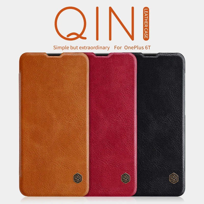 Nillkin Qin флип чехол для Oneplus 6 T защитный One Plus телефона высокое качество|Чехлы-книжки| |