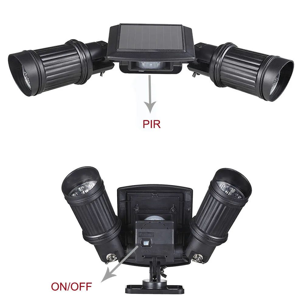 Новый PIR датчик движения светильник светодиодный на солнечных батареях лампа