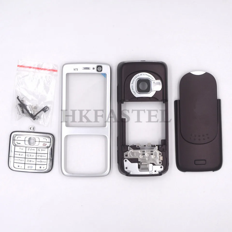 Полная комплектация корпуса мобильный телефон для Nokia N73, клавиатура,  английская, русская, Арабская, иврит, клавиатура, бесплатная доставка