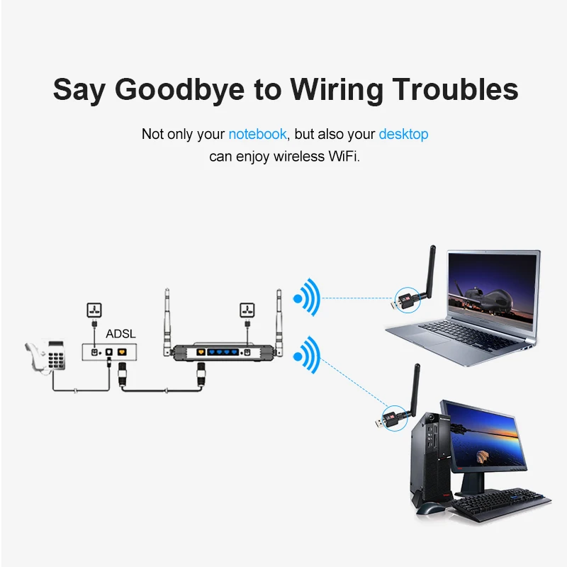 USB Wifi адаптер Wifi USB Ethernet Wi Fi адаптер Mt7601 Wi-Fi адаптер USB Lan Карта Antena Сеть мини ПК Wifi ключ приемник