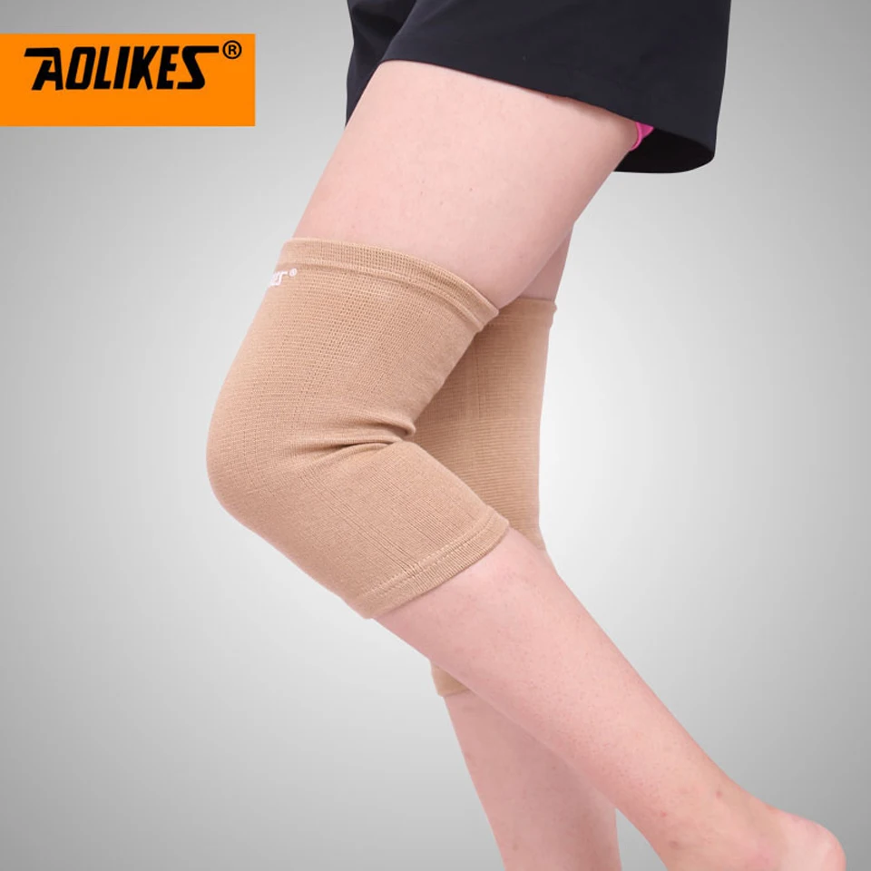 AOLIKES 1 пара эластичный спортивный фиксатор колена для ног защитный наколенник