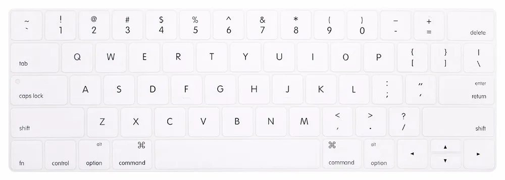 Новый силиконовый чехол для клавиатуры с английским алфавитом США MacBook Pro 13
