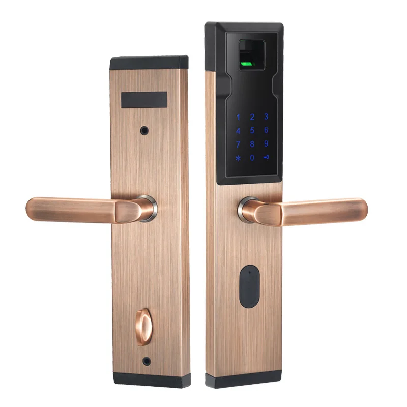 CYPATLIC JCF3325 медный цветной цифровой дверной замок serrure de porte палец печати с