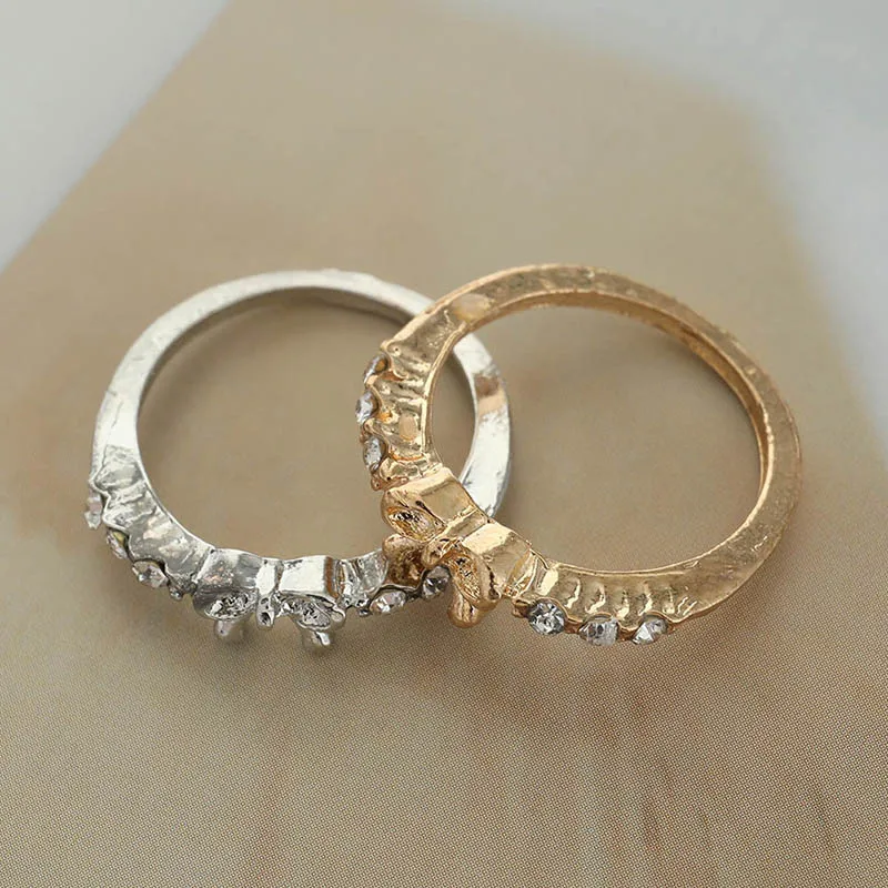 Подарочные украшения простое кольцо с кристаллом и бантом аксессуары для