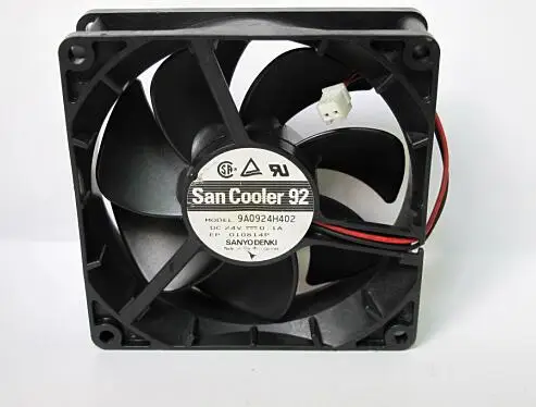 Двухрядный бесшумный вентилятор теплоотвода SANYO 9 см 9025 24 в а 9A0924H402 с двумя шарикоподшипниками