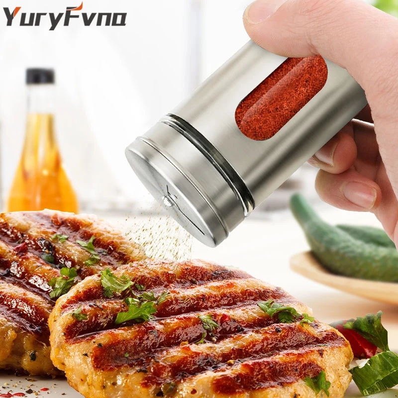 YuryFvna шейкеры для специй и перца соли коробки приправ стеклянная бутылка из
