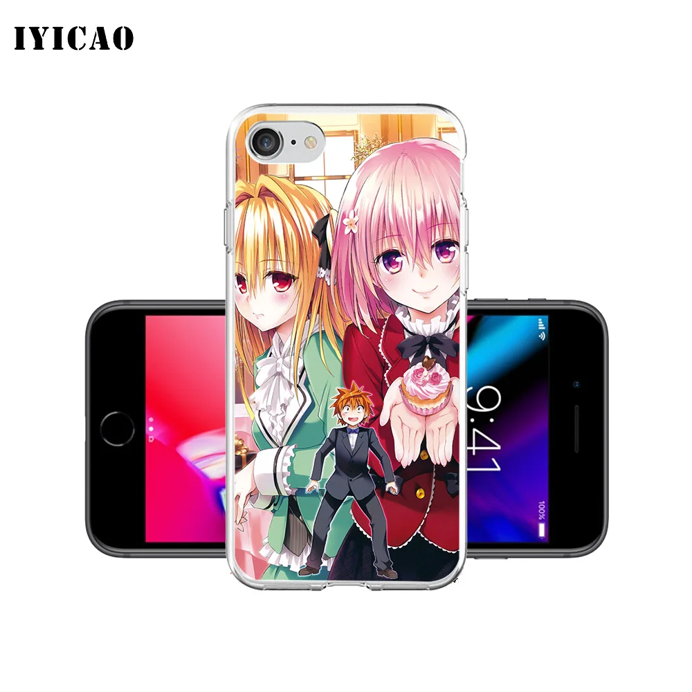 IYICAO To Love Ru Мягкий силиконовый чехол для телефона iPhone X XR XS MAX 6 6s 7 8 Plus 5 5S SE TPU |