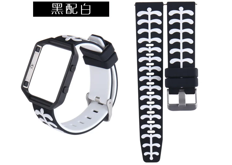 KZfashion новый силиконовый ремешок для часов Apple iwatch Samsung S3 двухцветный fitbit blaze умный