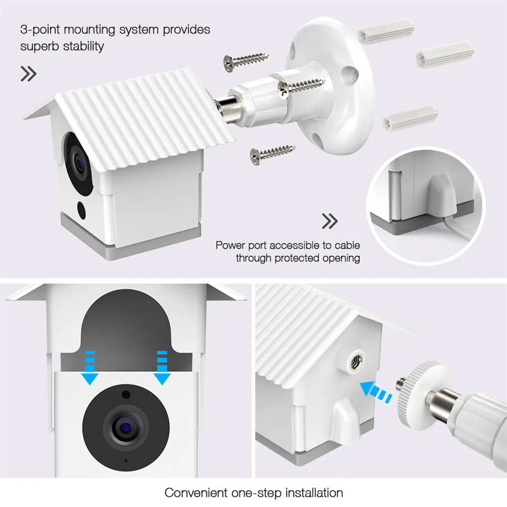 Водонепроницаемый настенный держатель для Wyze Cam/Mijia Xiaofang/Neos SmartCam поворотный