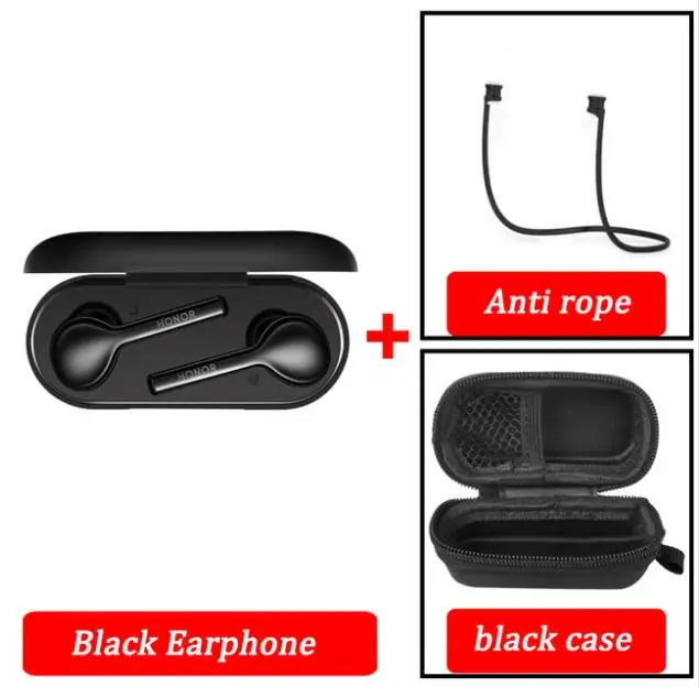black n rope case Huawei FreeBuds Наслаждайтесь TWS huawei Bluetooth беспроводные наушники 12 часов воспроизведения водонепроницаемый IP54 управление нажатием - Цвет: black n rope case