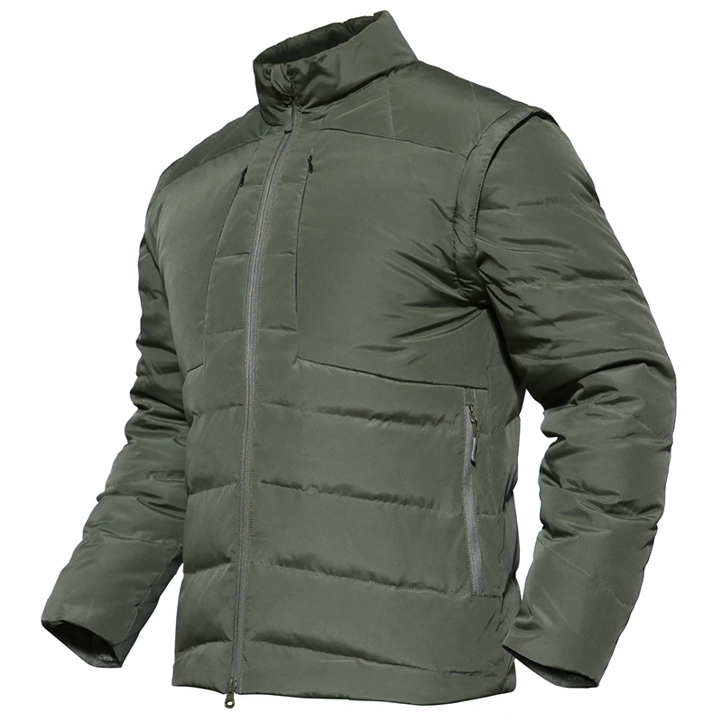 Refire gear зимняя теплая тактическая стеганая куртка мужская водонепроницаемая военная стильная армейская куртка с рукавами Съемная верхняя одежда парка пальто