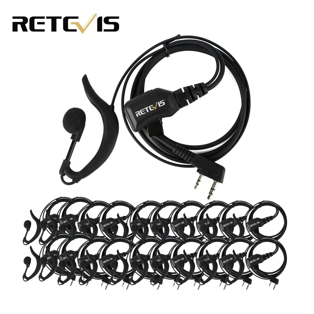 20 шт. G Type PTT рация Retevis R 111 гарнитура Громкость PU провод растяжение для Kenwood Baofeng
