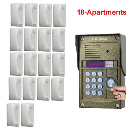 ZHUDELE домашняя система безопасности домофон разблокировка аудио дверь телефон