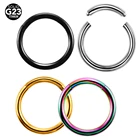 1 шт. G23 титановые сегментные кольца для носа Имитация пирсинга носовая перегородка кольца для губ сосков Серьги Кольца для хряща Украшения для тела