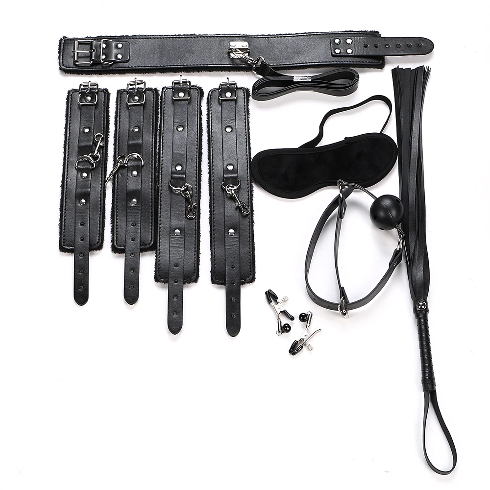 Новинка сексуальный комплект 7 шт./компл. фетиш секс связывание Секс игрушки для