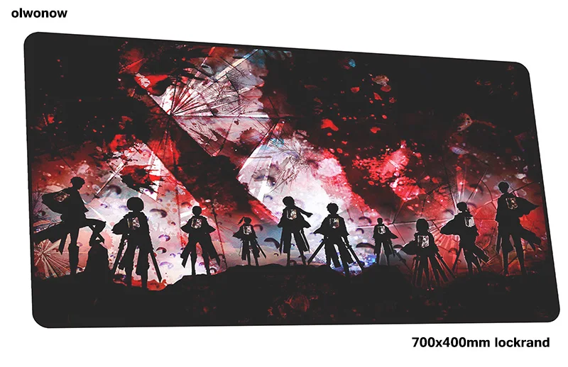 Коврик для мыши attack on titan 700x400x3 мм с массовым рисунком, игровой коврик для мыши, игровой коврик, милый игровой компьютерный стол, коврик для мыши, коврики для игровой клавиатуры