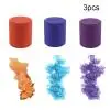 3pcs A 1/6 шт. вечерние дыма торт красочный эффект дыма показать Круглый Бомба Dj для рождественской вечеринки сценический светильник тумана для помощи - Цвет: 3pcs A