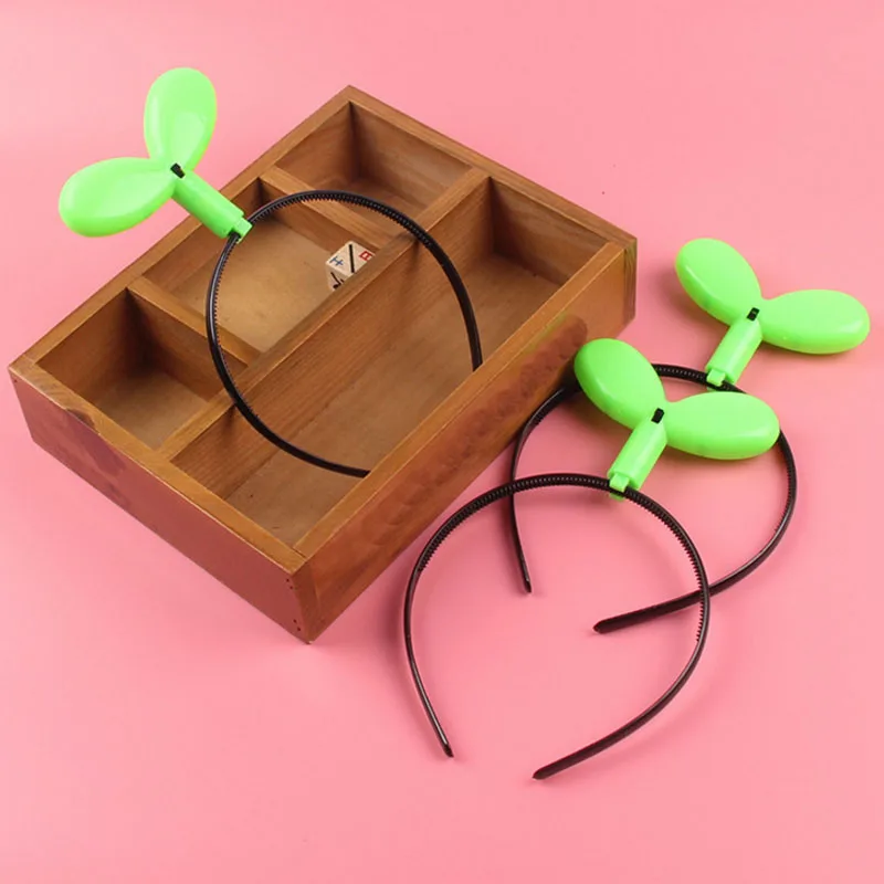 

Child LED Light Plants Sprouts Headband Green Seedling Flashing Hair Band Glow Party Concert home decor birthday